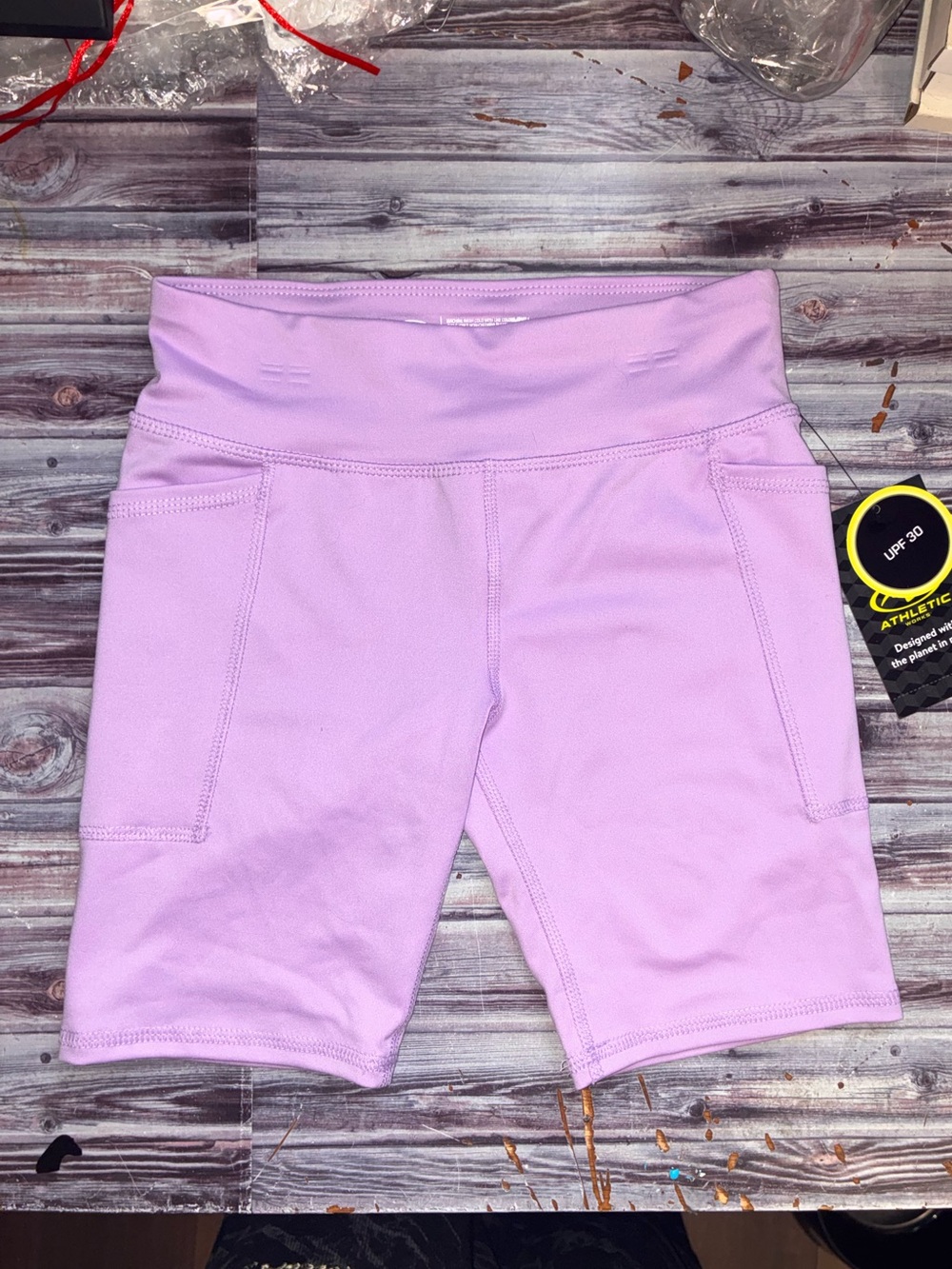 Lilac Girls Active Bike Shorts with Pockets